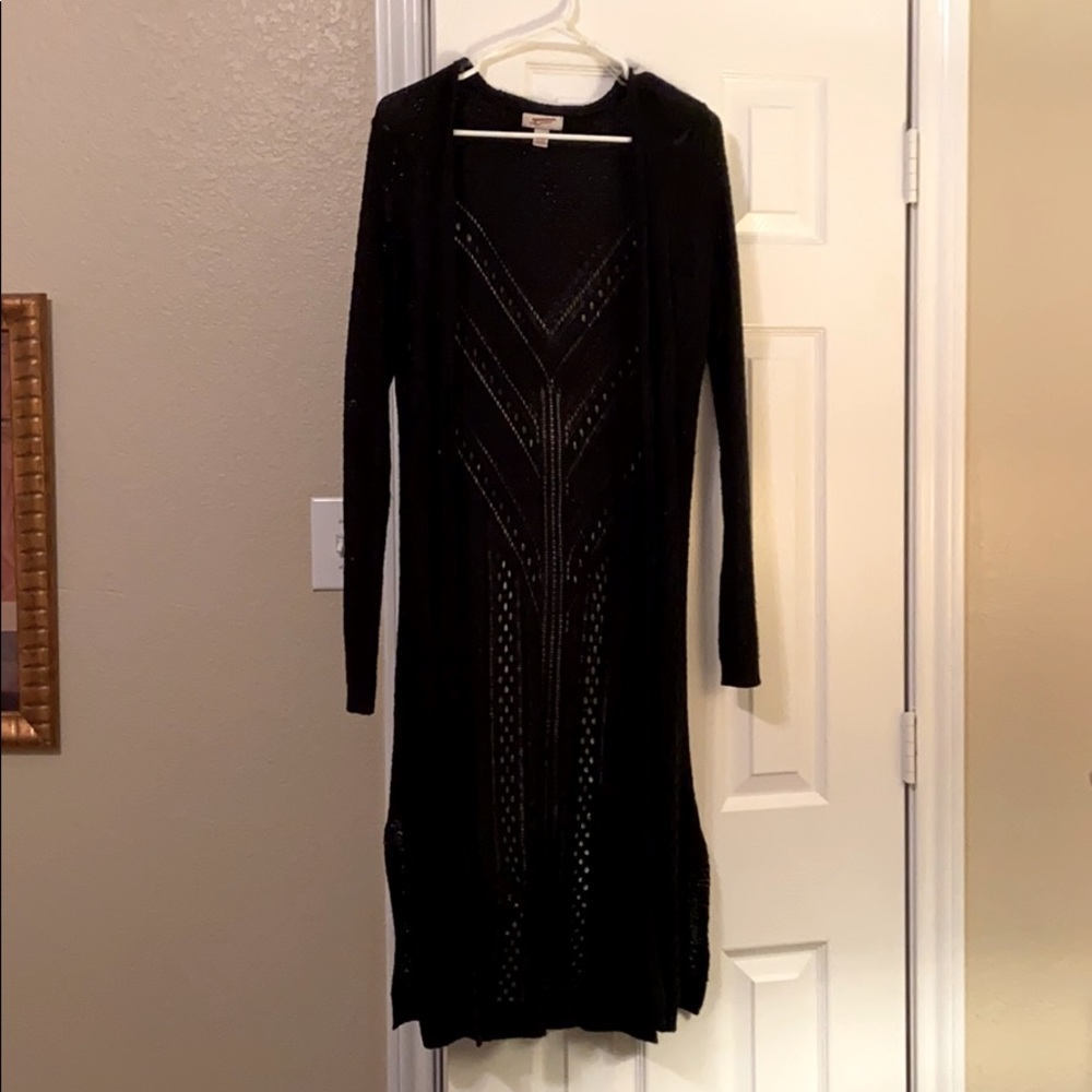 Black lace cardigan